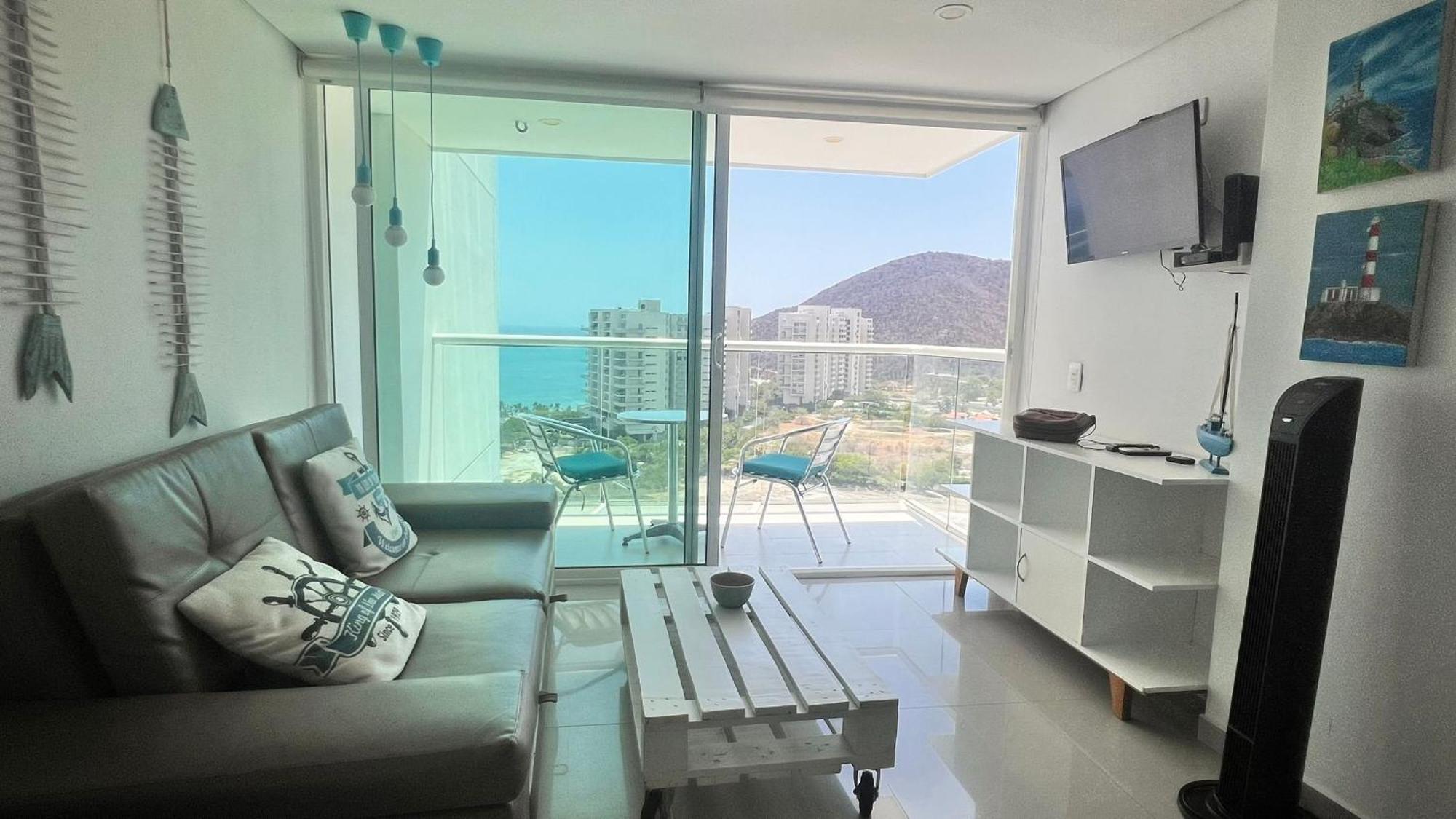 Edificio Areia En Pozos Colorados, Apto 2 Habitaciones 2 Banos Santa Marta  Kültér fotó